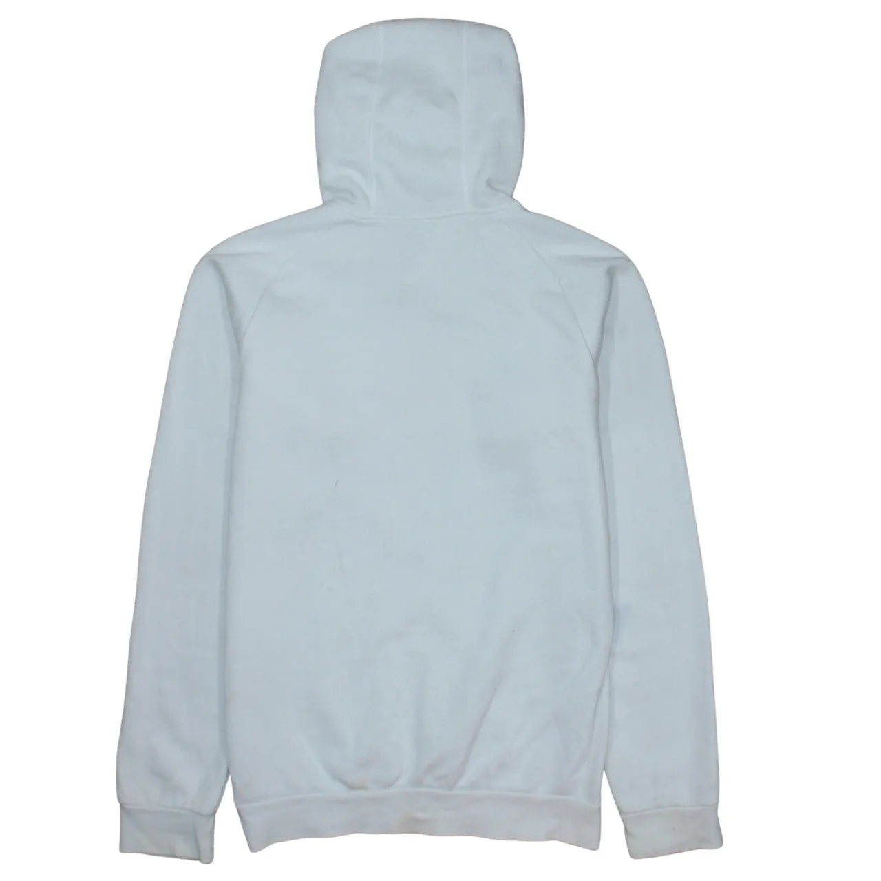 Adidas White Hoodie Men's Small Embroidered Logo Drawstring Hood Front Pocket Sweatshirt sold by Vintage Club product image thumbnail 2