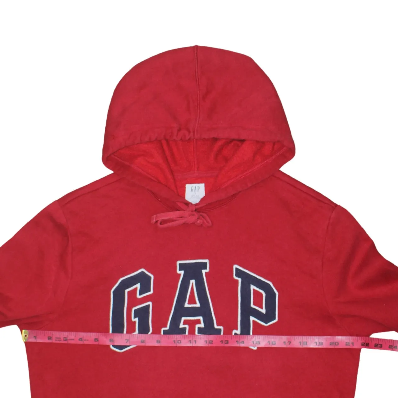 Gap Burgundy Red Hoodie Men's Medium Embroidered Logo Front Pocket Pullover Sweatshirt sold by Vintage Club product image thumbnail 5