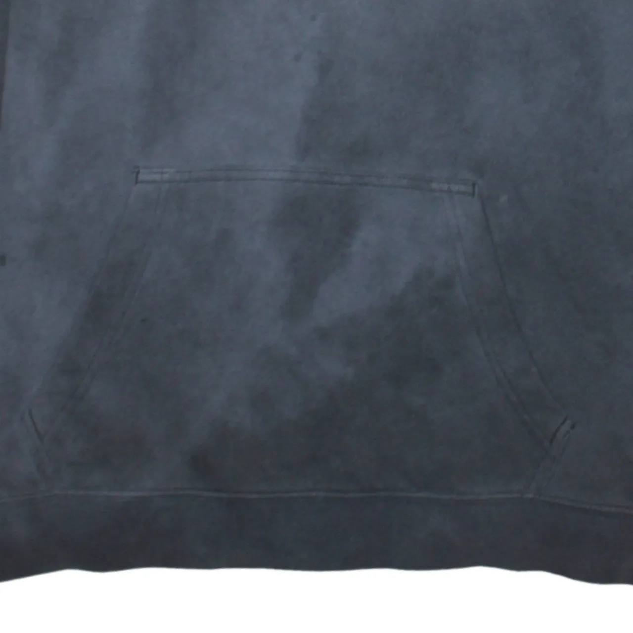 Nike Faded Black Hoodie Women’s Large Embroidered Swoosh Front Pouch Pullover Sweatshirt sold by Vintage Club product image thumbnail 4