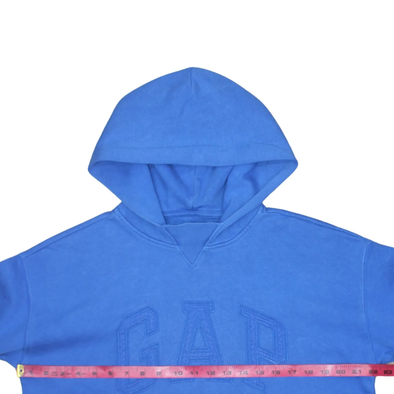 Gap Blue Hoodie Women’s Large Embroidered Logo Front Pocket Pullover Sweatshirt sold by Vintage Club product image thumbnail 5