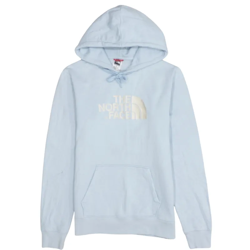 The North Face Light Blue Hoodie Women’s Small Embroidered Front Logo Pouch Pocket Pullover made by The North Face