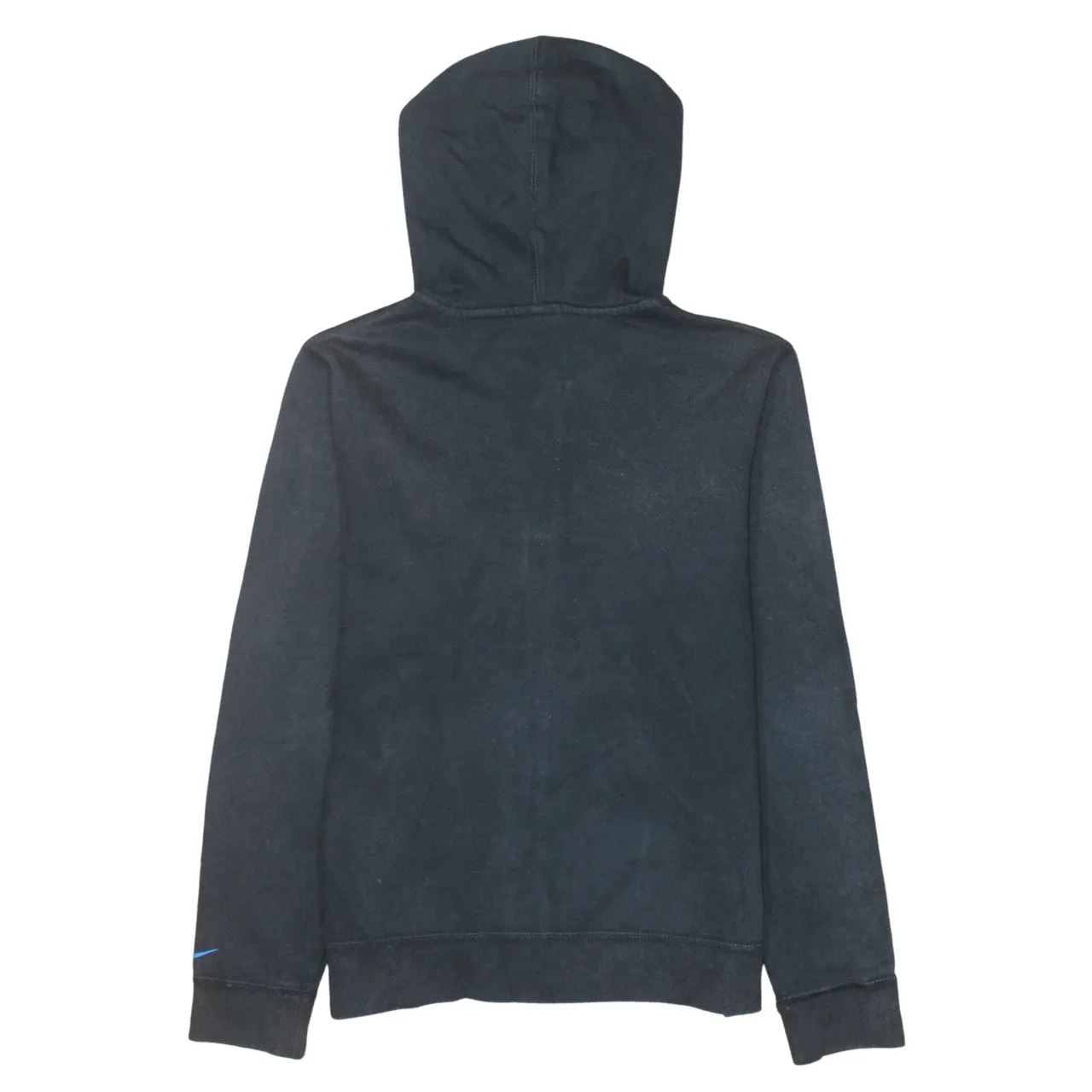 Nike Black Full Zip Hoodie Women’s XLarge Printed Logo Split Pocket Fleece Sweatshirt sold by Vintage Club product image thumbnail 2