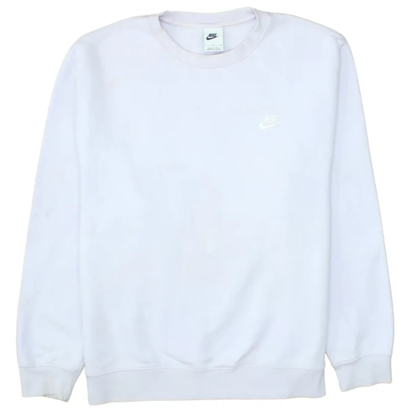 Nike Pale Purple Sweatshirt Men's Large Embroidered Swoosh Logo Crewneck Pullover Fleece Top sold by Vintage Club