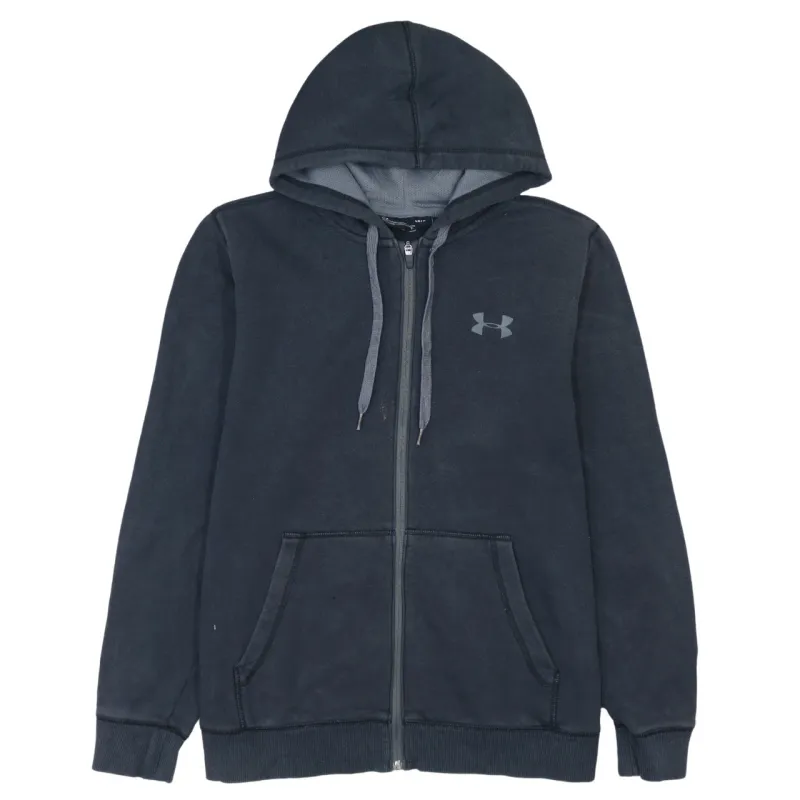 Under Armour Vintage 90s Black Hoodie Large, Zip Up, Drawstring, Pockets sold by Vintage Club