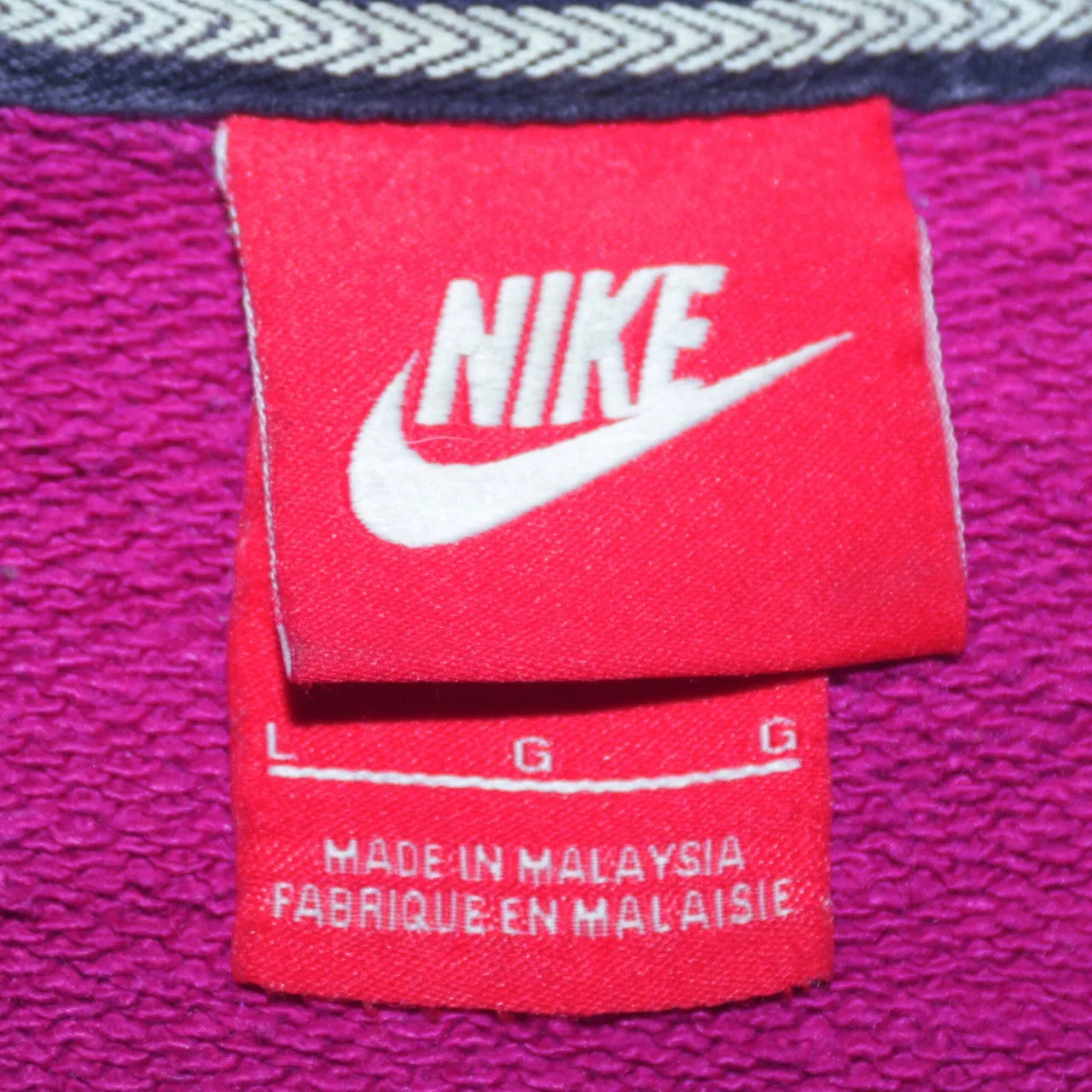 Nike Vintage 90's Men's Large Purple Swoosh Sweatshirt Retro Style sold by Vintage Club product image thumbnail 4