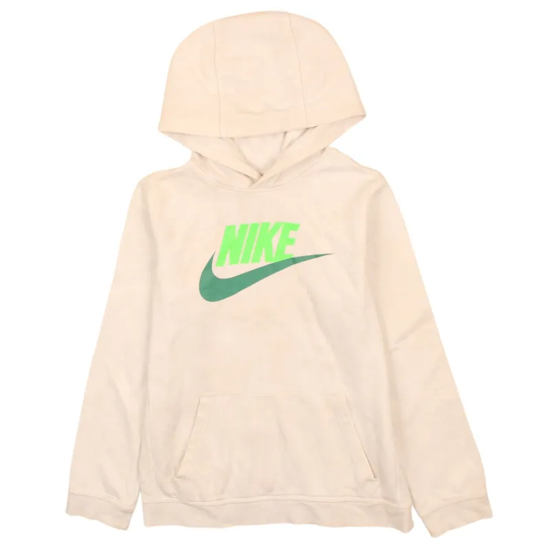 Nike Women's XL White 90's Center Swoosh Pullover Hoodie Vintage sold by Vintage Club