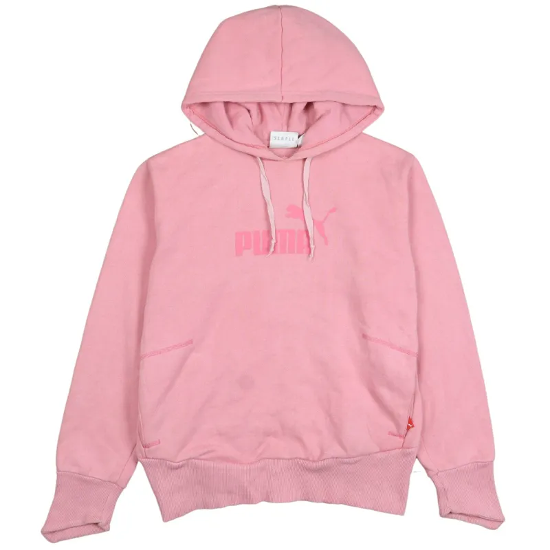 Puma 90s Vintage Spellout Pink Pullover Hoodie Women's Small Rare sold by Vintage Club