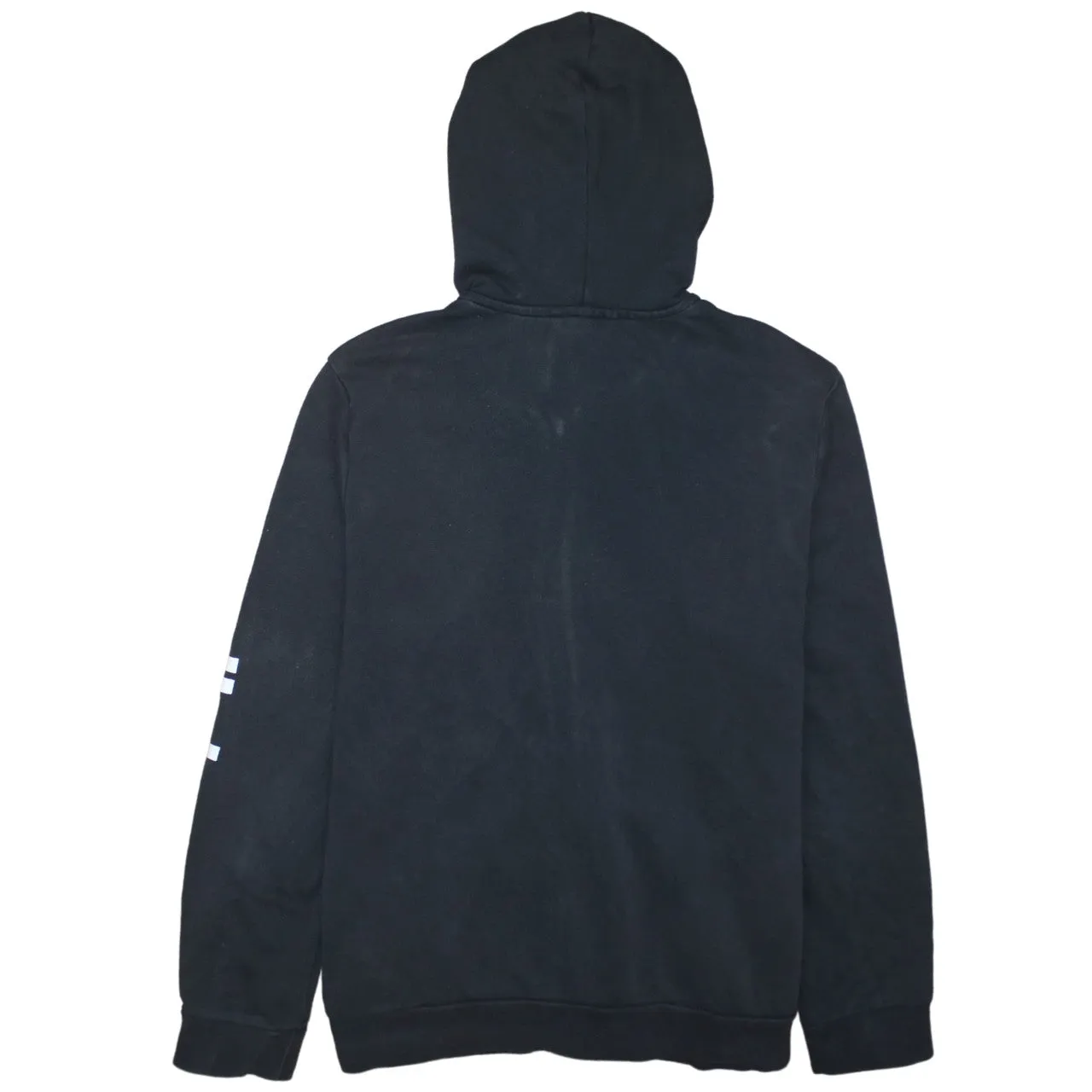 Adidas Black Hoodie Women’s XXLarge Zip Front Printed Sleeve Logo Casual Sweatshirt sold by Vintage Club product image thumbnail 2