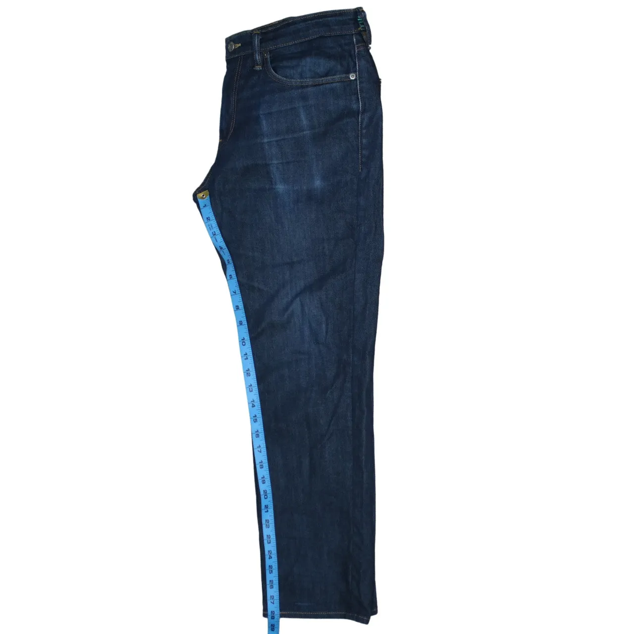 Levi Strauss &Co Dark Blue Jeans Men's 34 Straight Leg Five Pocket Denim Pants sold by Vintage Club product image thumbnail 5