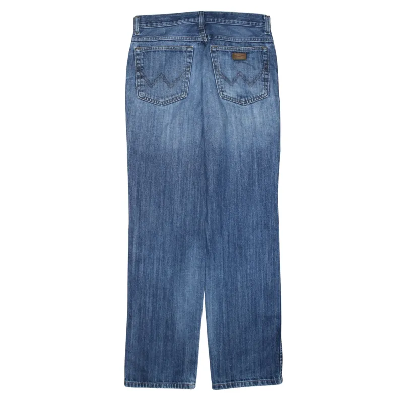 Wrangler Blue Jeans Men's 32 Relaxed Fit Faded Wash Straight Leg Denim Pants sold by Vintage Club