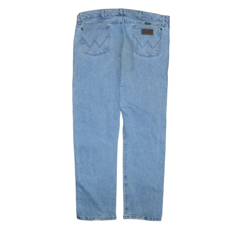 Wrangler Light Blue Jeans Men's Size 42 Straight Leg Advanced Comfort Denim Trousers sold by Vintage Club