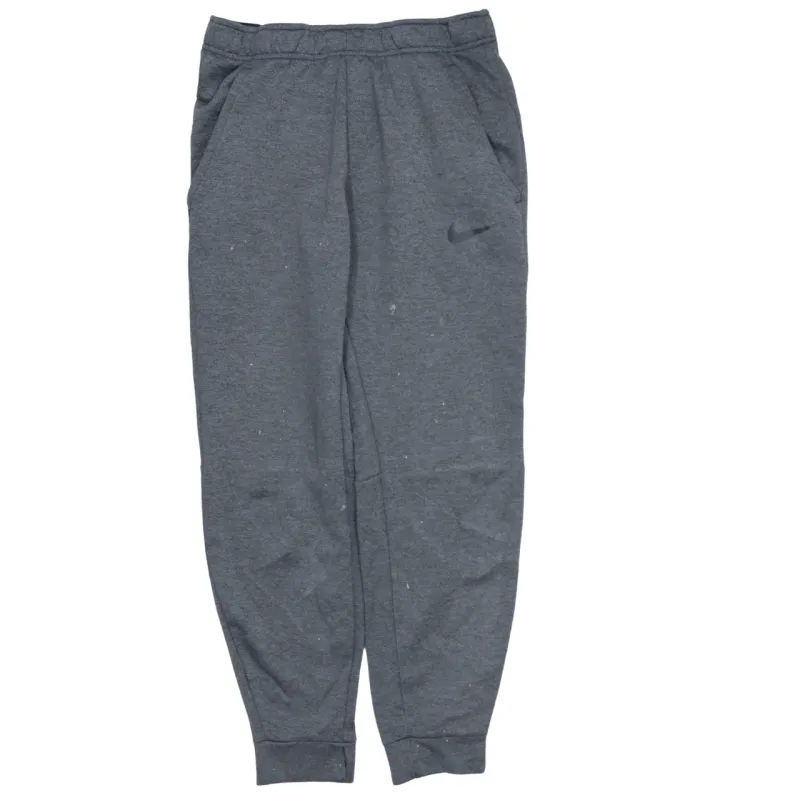 Nike Dark Grey Joggers Men's Small Embroidered Swoosh Fleece Lined Cuffed Sweatpants sold by Vintage Club