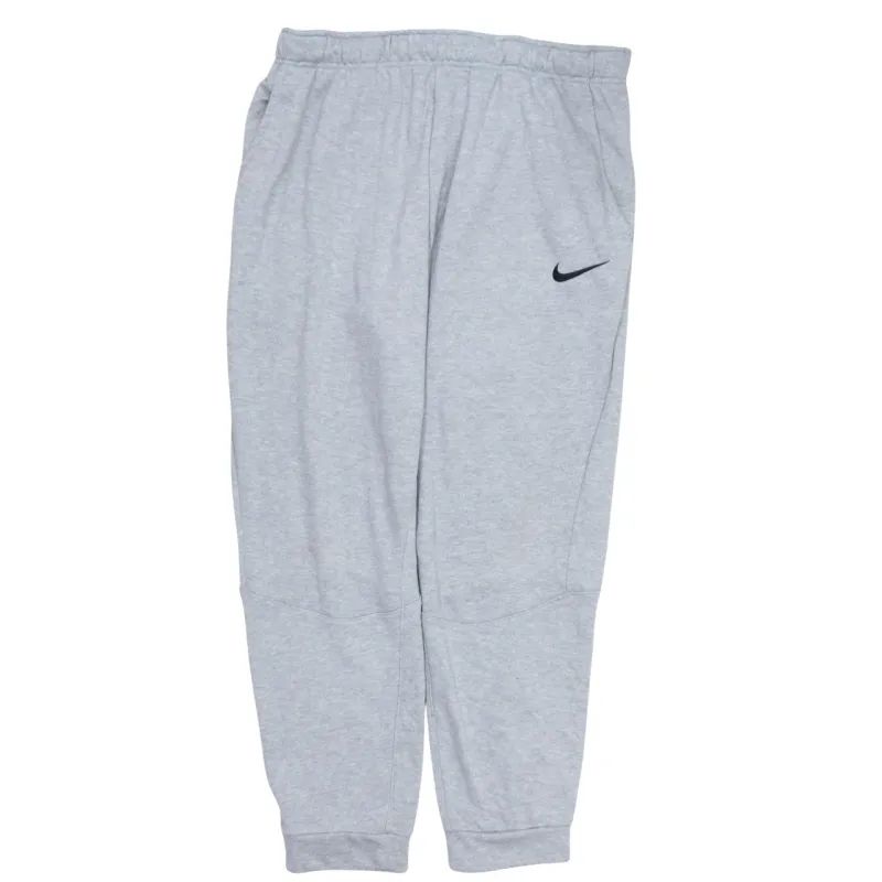 Nike Light Grey Joggers Men's XLarge Elastic Waist Cuffed Hem Printed Swoosh Sweatpants sold by Vintage Club
