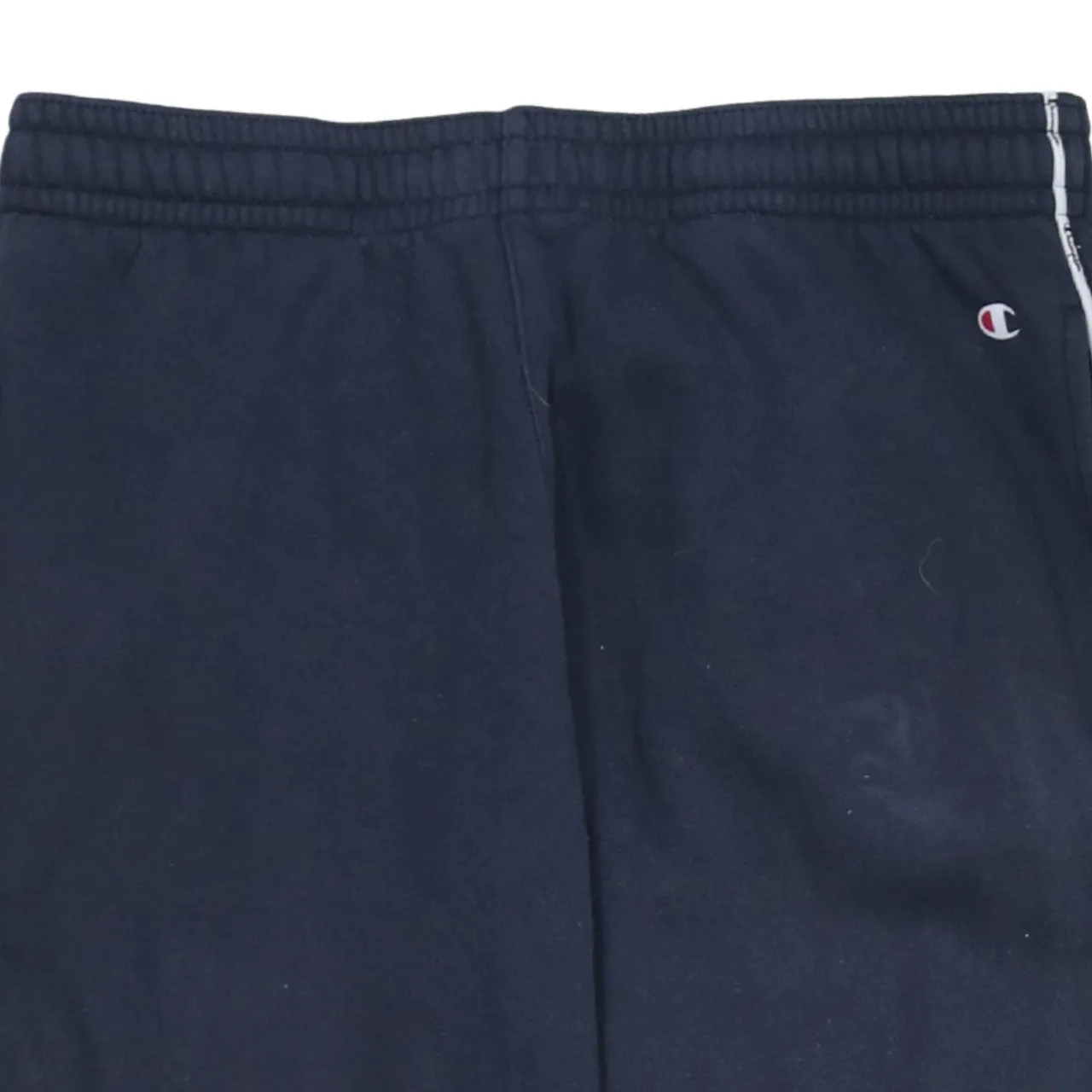 Champion Navy Blue Joggers Men’s Medium Printed Logo Cuffed Hem Side Tape Sweatpants sold by Vintage Club product image thumbnail 3