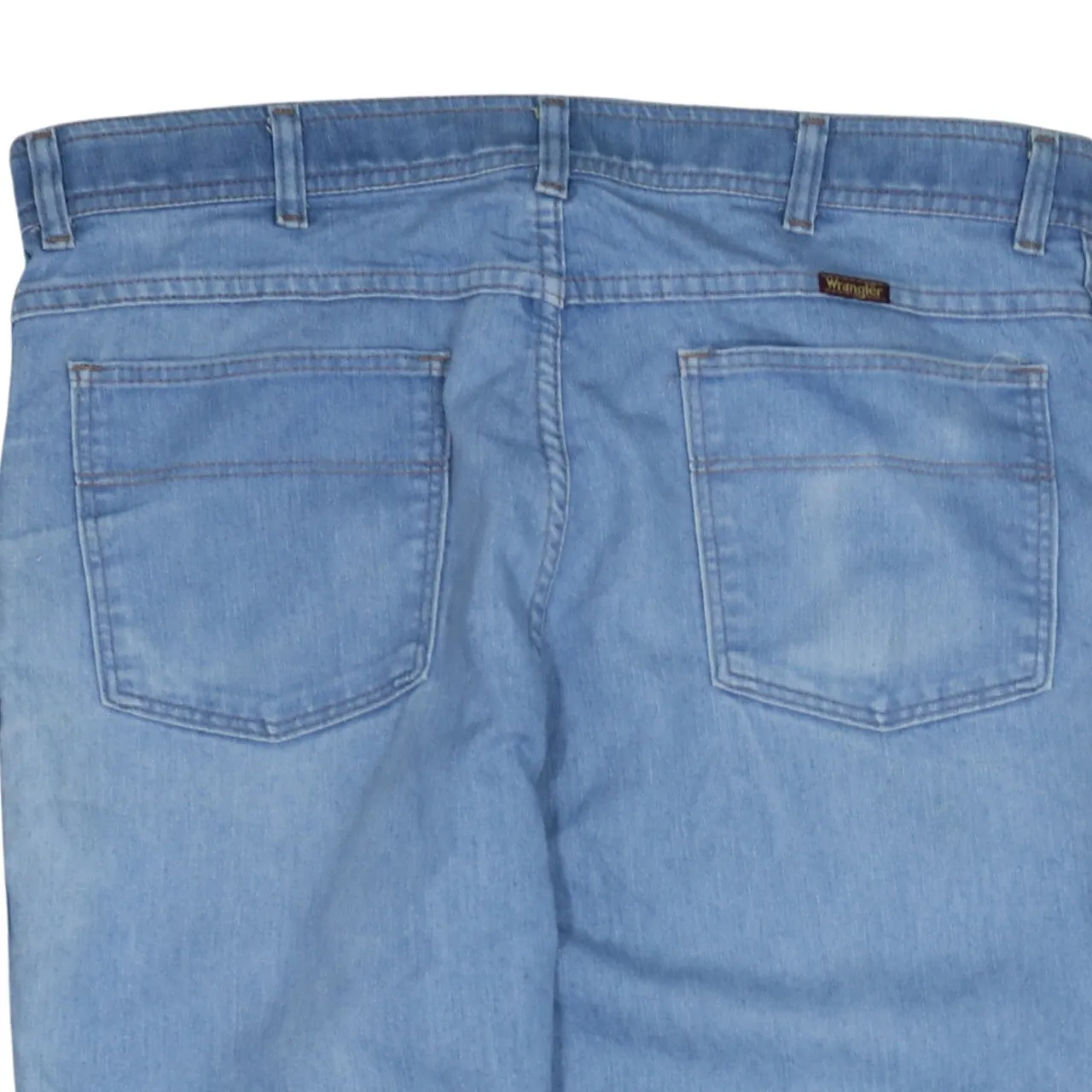 Wrangler Light Blue Jeans Men's 34 Relaxed Fit Faded Wash Classic Five Pocket Denim Trousers sold by Vintage Club product image thumbnail 3