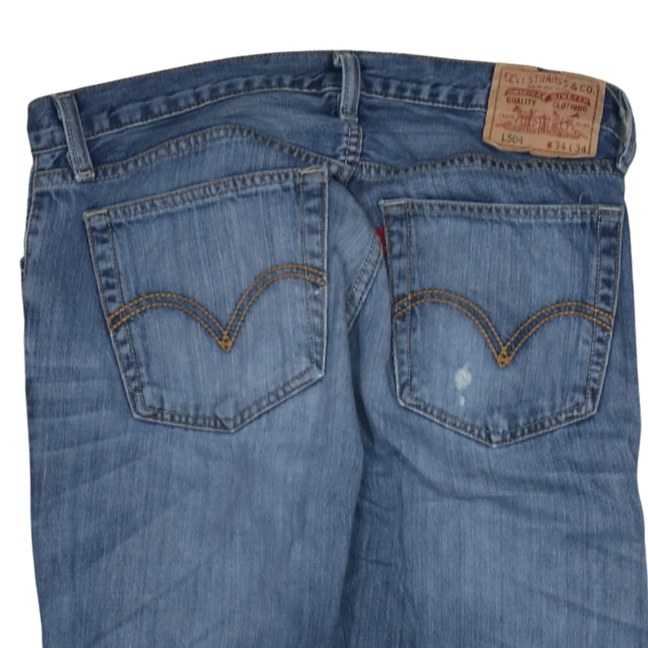 Levi Strauss &Co Mid Blue Jeans Men's 34 Straight Leg Five Pocket Denim Pants sold by Vintage Club product image thumbnail 4