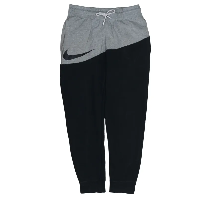 Nike Grey Black Joggers Sweatpants Men’s Medium Large Swoosh Logo Drawstring Cuffed sold by Vintage Club