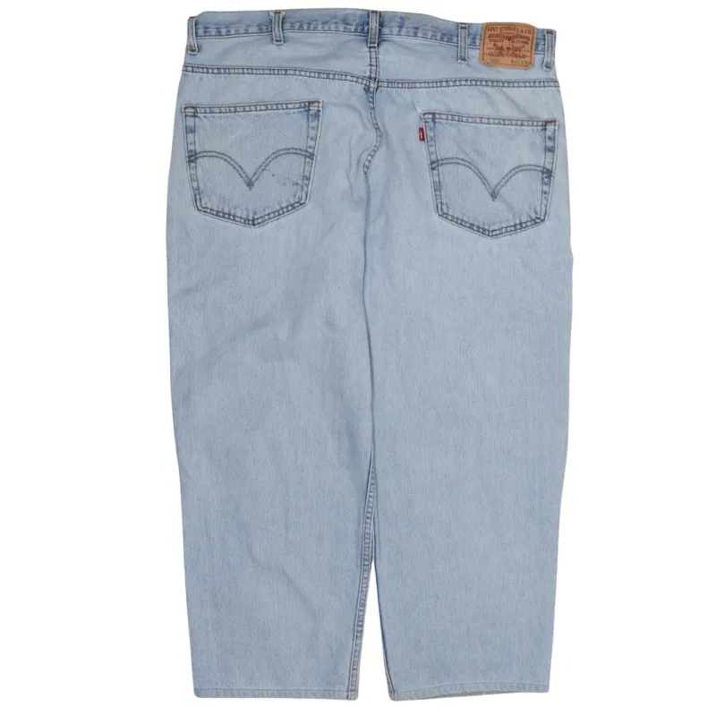 Levi Strauss &Co Light Blue Jeans Men's 42 Classic Five Pocket Straight Leg Denim Pants sold by Vintage Club
