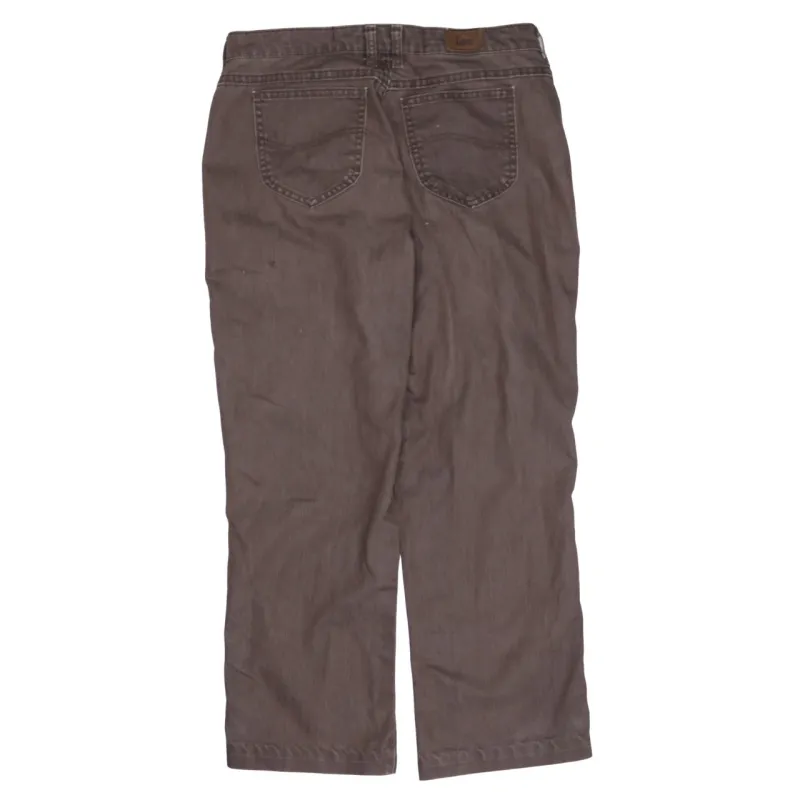 Lee Brown Jeans Pants Men's 32 Relaxed Straight Leg Five Pocket Casual Trousers made by Lee