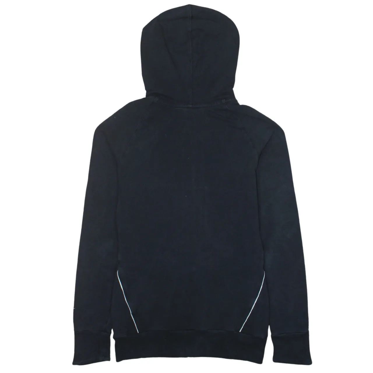Nike Black Full Zip Hoodie Women’s Small Printed Training Logo Pockets Sweatshirt Top sold by Vintage Club product image thumbnail 2