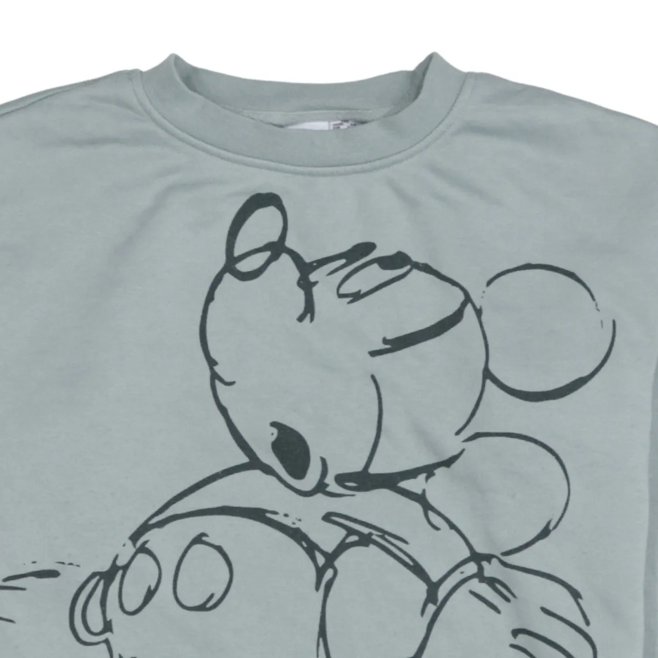 Disney Light Grey Sweatshirt Women's XXSmall Printed Mickey Graphic Crewneck Pullover Top sold by Vintage Club product image thumbnail 3