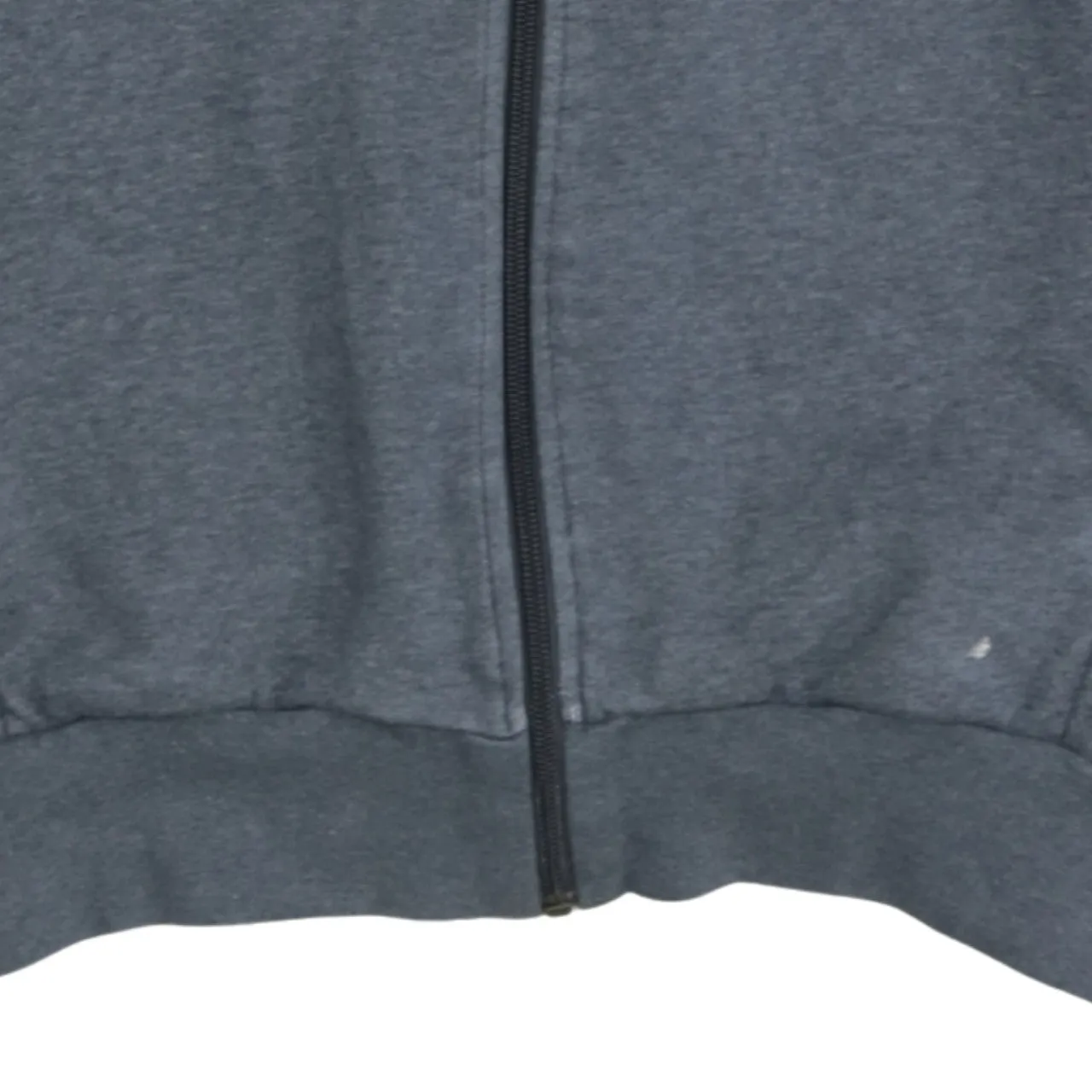 Adidas Dark Grey Track Jacket Men's Medium Three Stripe Sleeves Printed Trefoil Logo Sweatshirt sold by Vintage Club product image thumbnail 4