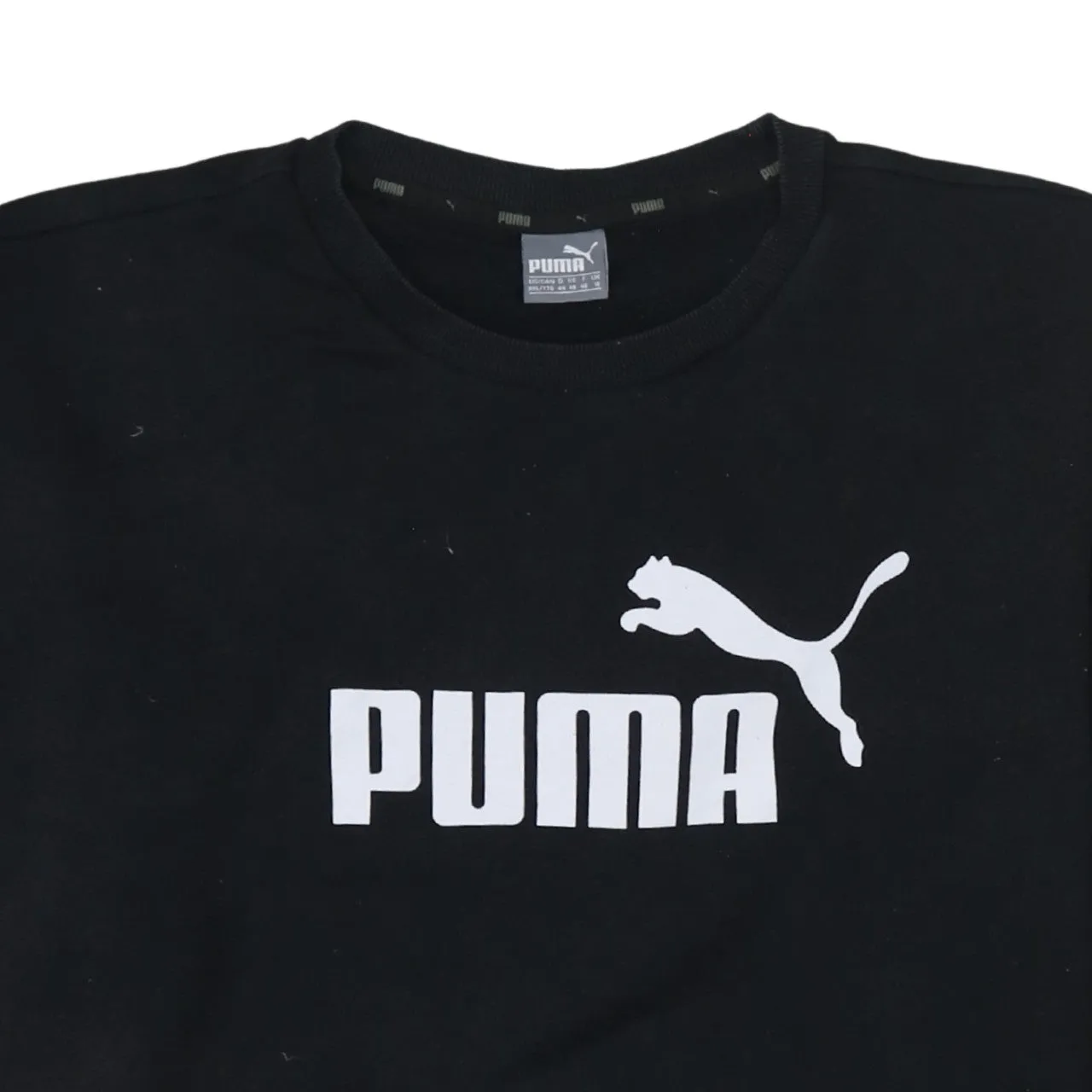 Puma Black Sweatshirt Women's XXLarge Printed Logo Crewneck Pullover Fleece Top sold by Vintage Club product image thumbnail 3