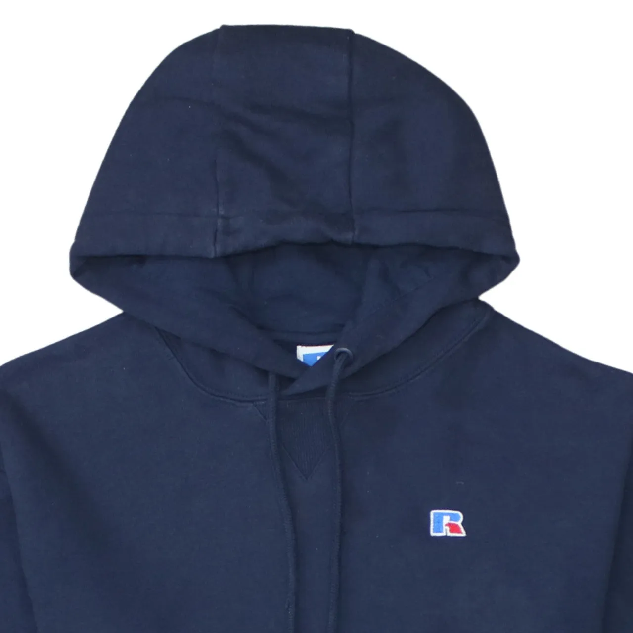 Russell Athletic Navy Blue Hoodie Men's Small Embroidered R Logo Pullover Sweatshirt sold by Vintage Club product image thumbnail 3