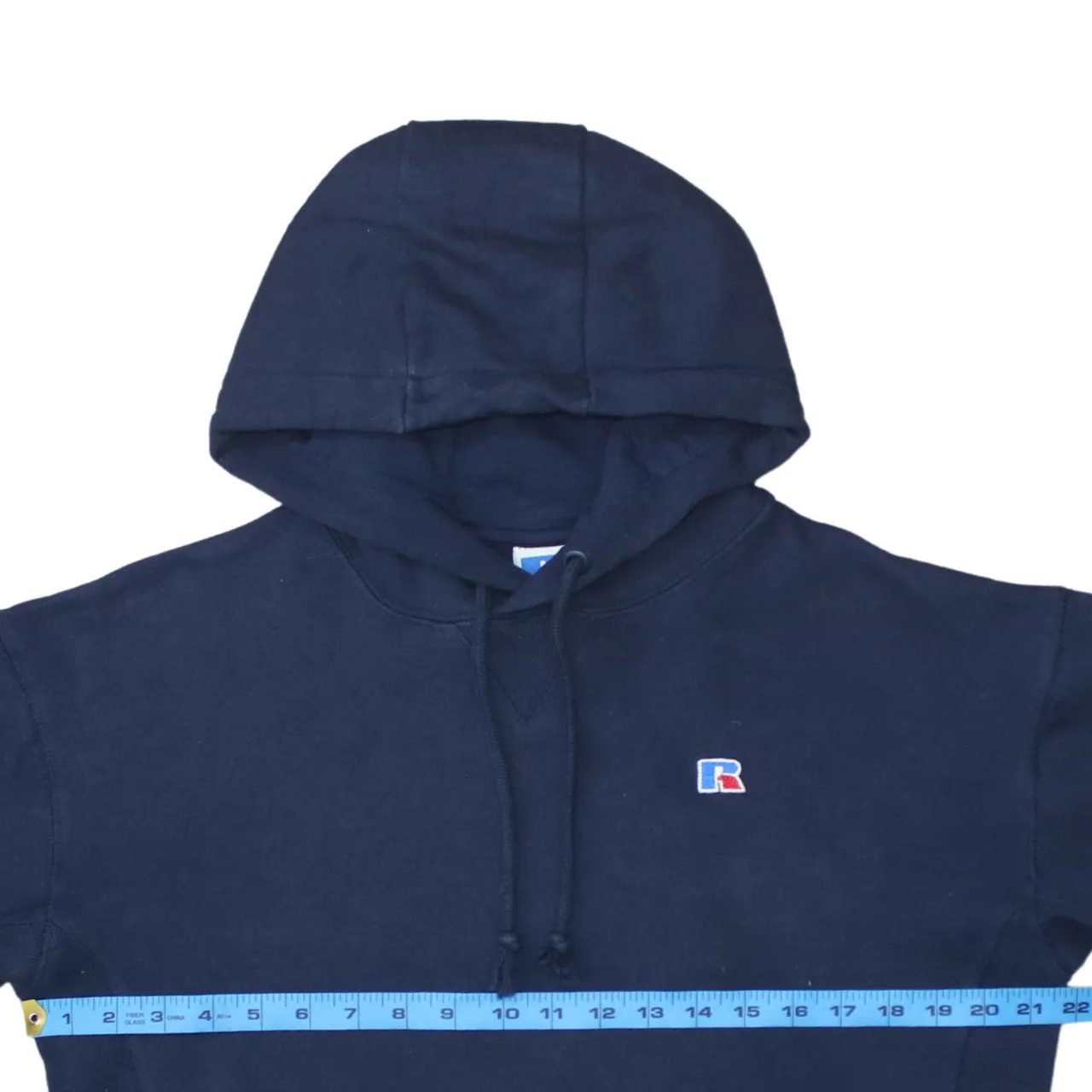 Russell Athletic Navy Blue Hoodie Men's Small Embroidered R Logo Pullover Sweatshirt sold by Vintage Club product image thumbnail 5