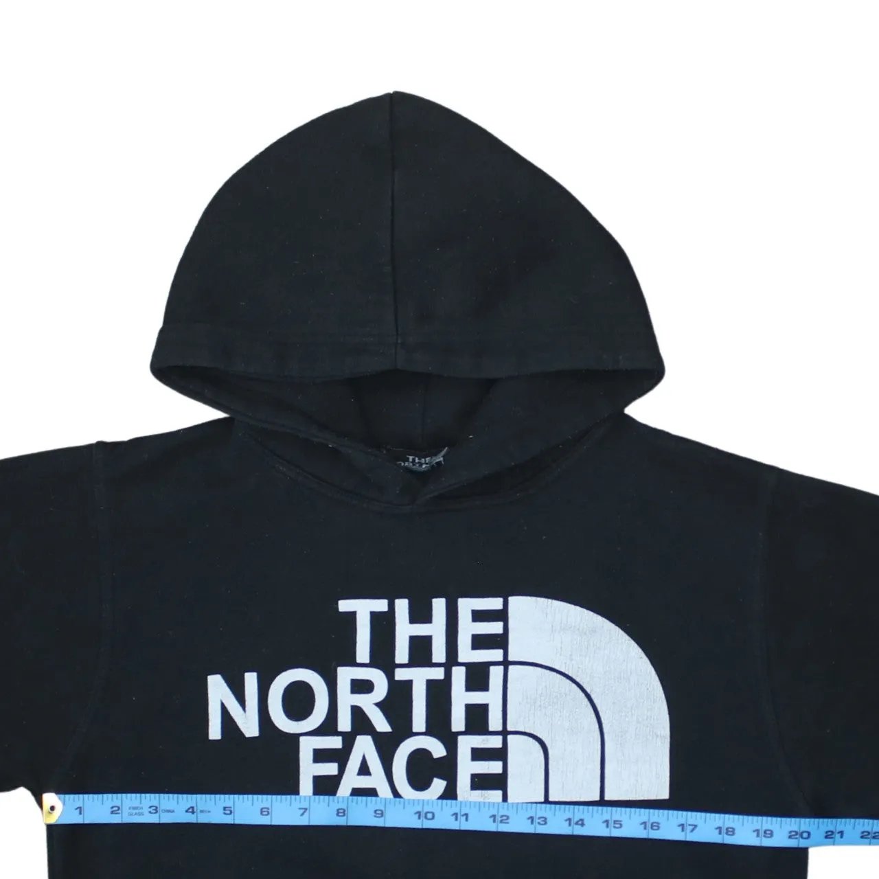 The North Face Black Hoodie Men's Small Printed Big Logo Front Pocket Sweatshirt sold by Vintage Club product image thumbnail 5