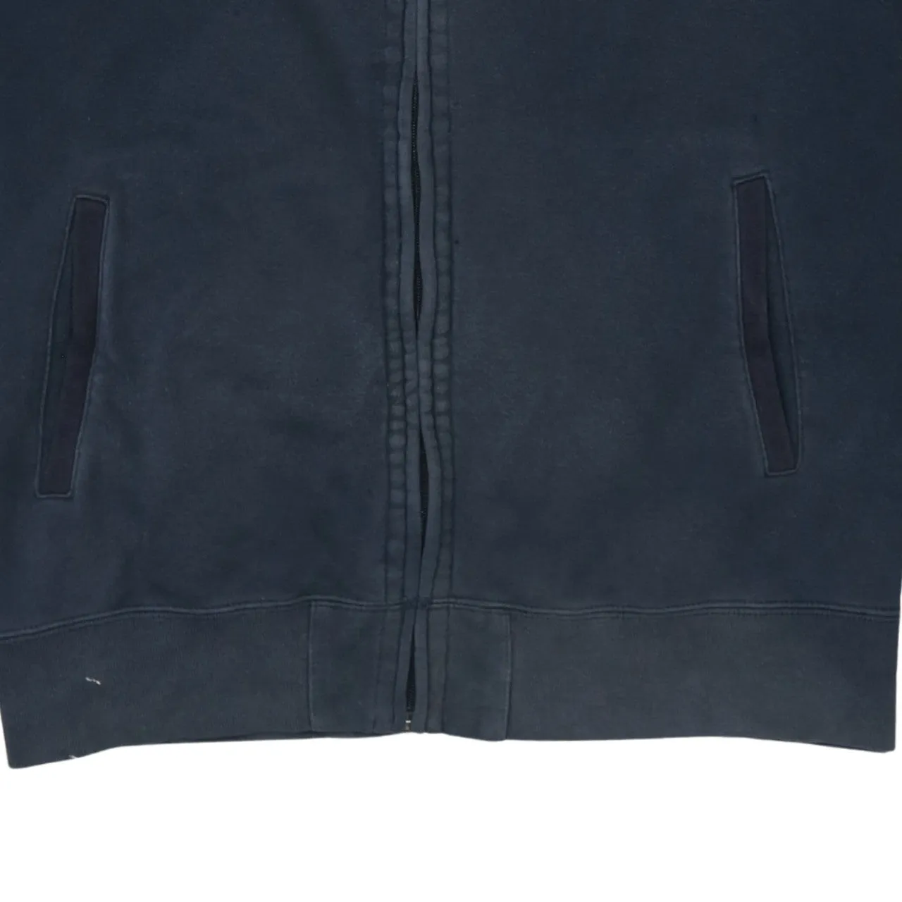 Champion Navy Blue Full Zip Sweatshirt Men's XXLarge Grey Stripe Embroidered Logo Track Top sold by Vintage Club product image thumbnail 4