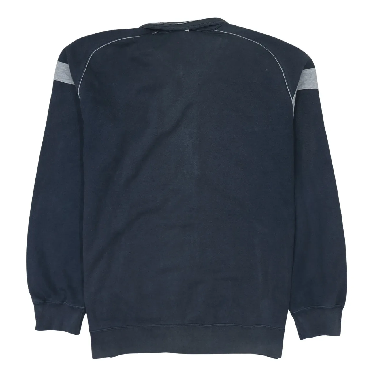 Champion Navy Blue Full Zip Sweatshirt Men's XXLarge Grey Stripe Embroidered Logo Track Top sold by Vintage Club product image thumbnail 2