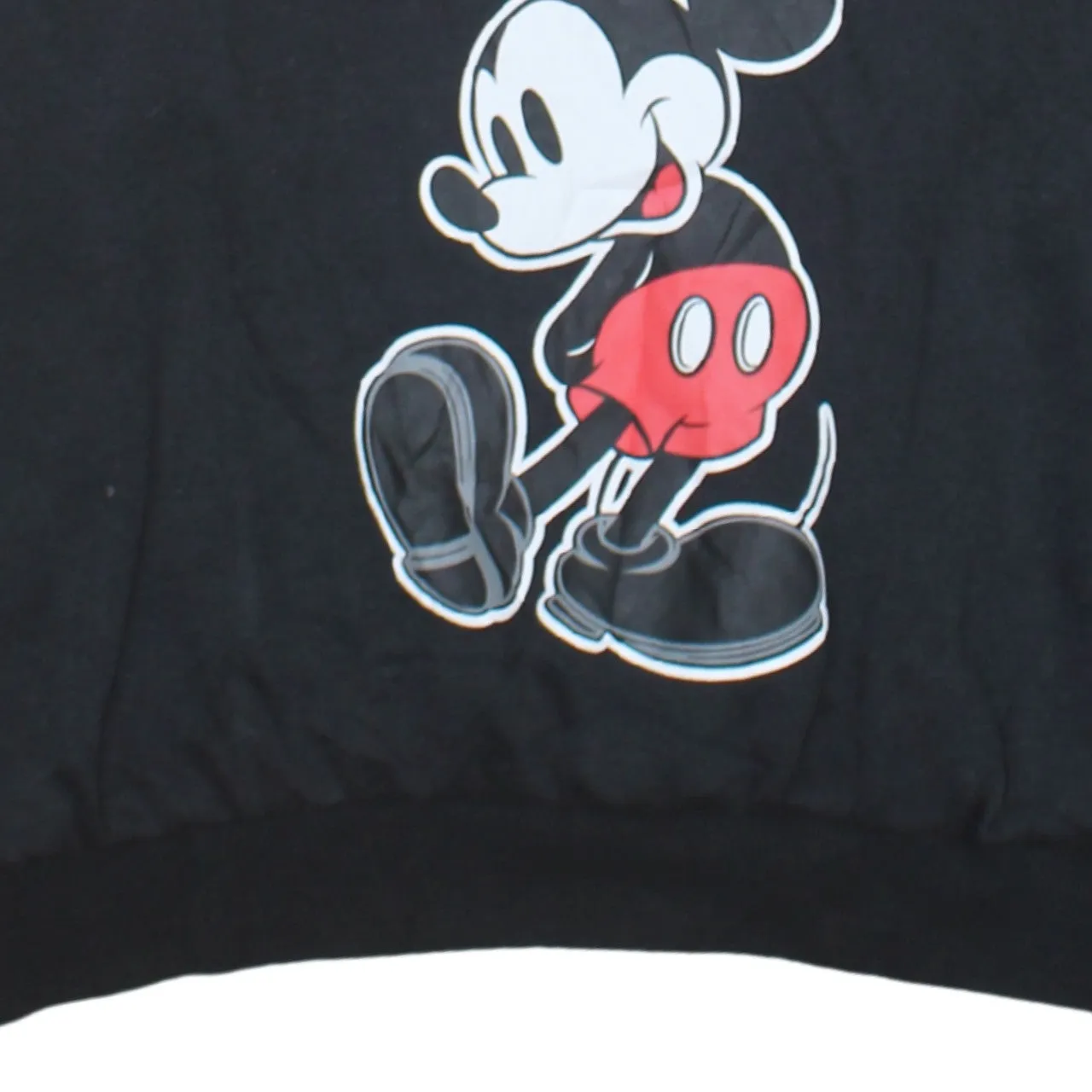 Disney Black Hoodie Women’s Large Mickey Mouse Printed Graphic Pullover Sweatshirt sold by Vintage Club product image thumbnail 4