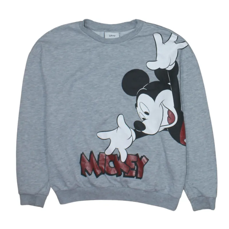 Disney Grey Sweatshirt Men's Small Mickey Mouse Printed Graphic Crewneck Pullover Top sold by Vintage Club