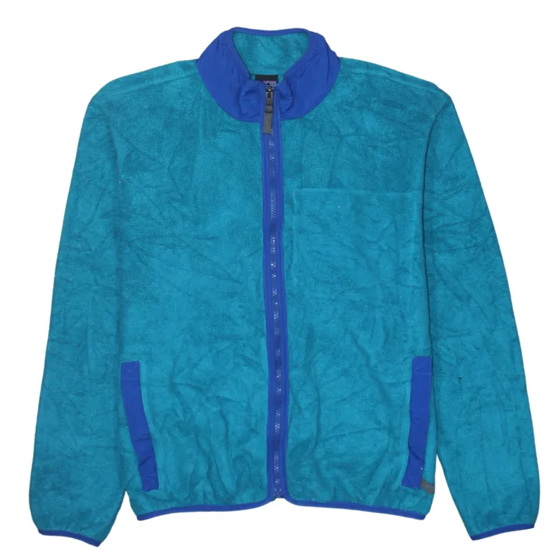 Patagonia Teal Blue Fleece Jacket Women’s XXLarge Full Zip Stand Collar Pockets Outerwear made by Patagonia