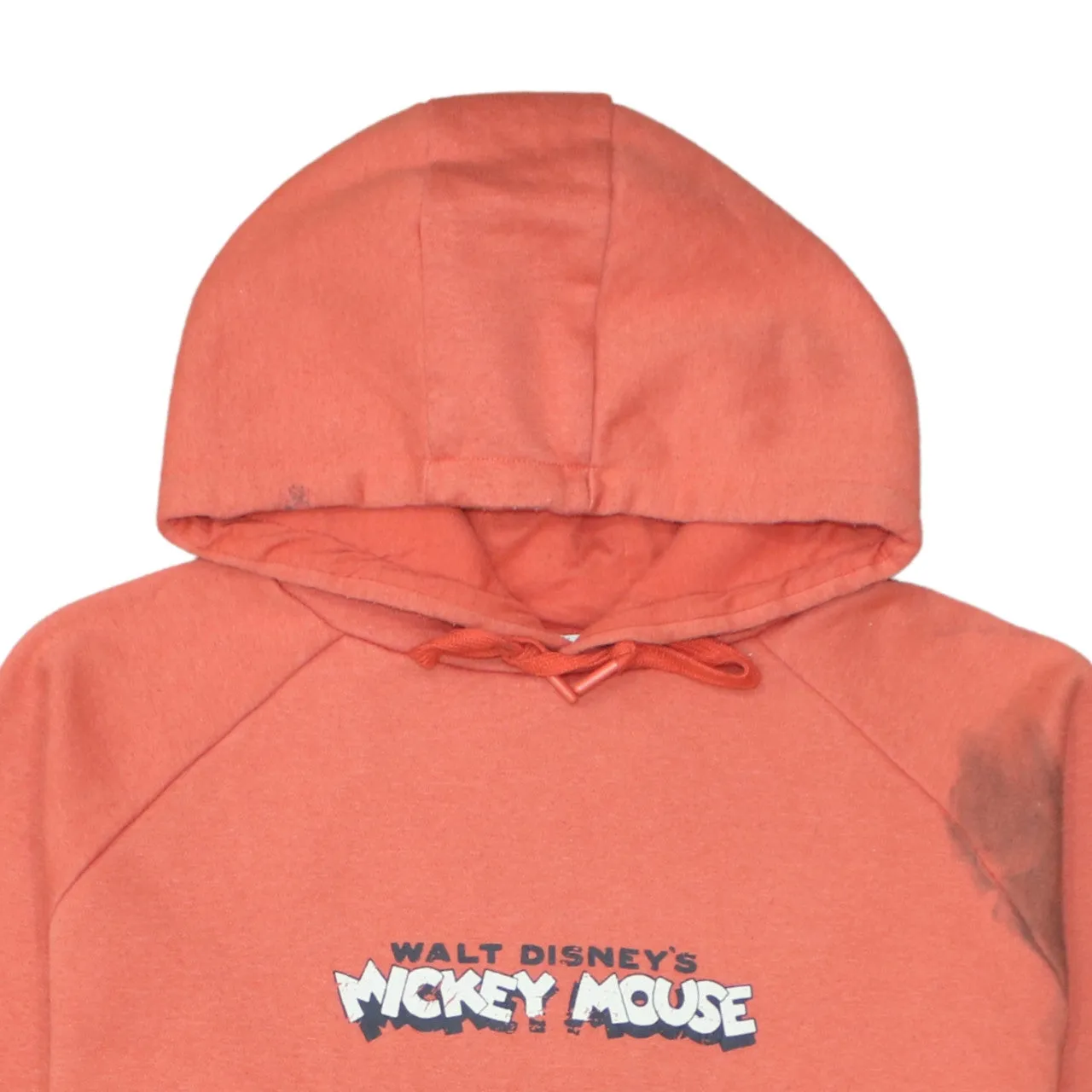 Disney Orange Hoodie Dress Women’s Medium Printed Mickey Mouse Front Back Fleece Sweatshirt sold by Vintage Club product image thumbnail 3