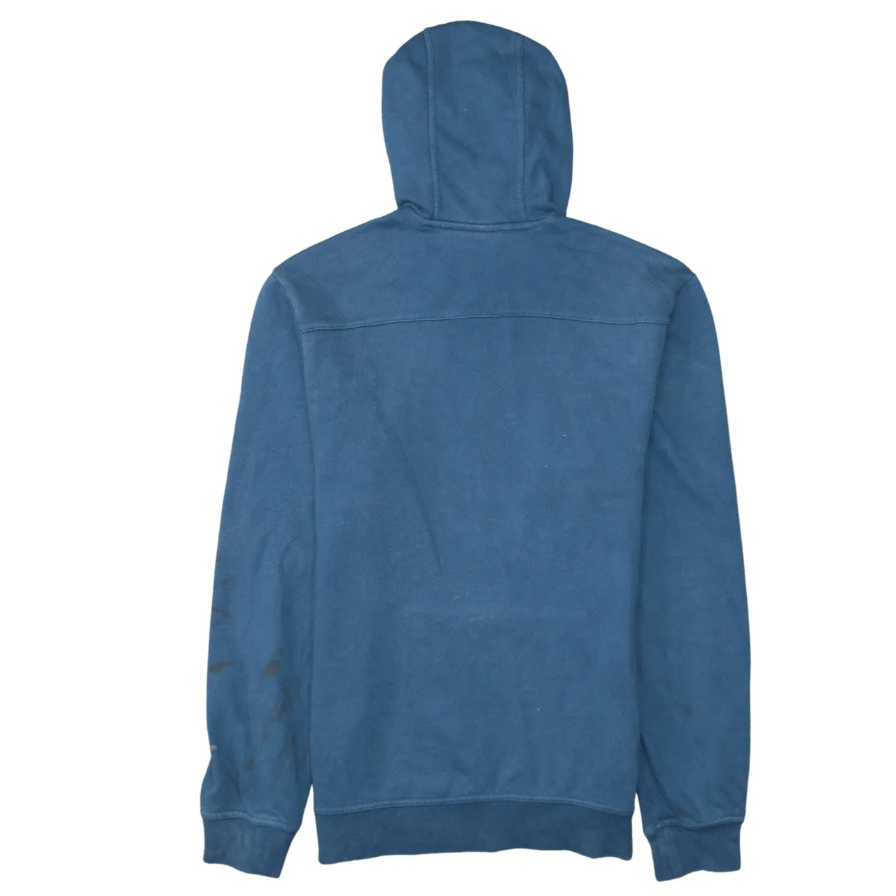 Adidas Blue Hoodie Men's Small Printed Logo Front Pouch Pullover Sweatshirt sold by Vintage Club product image thumbnail 2