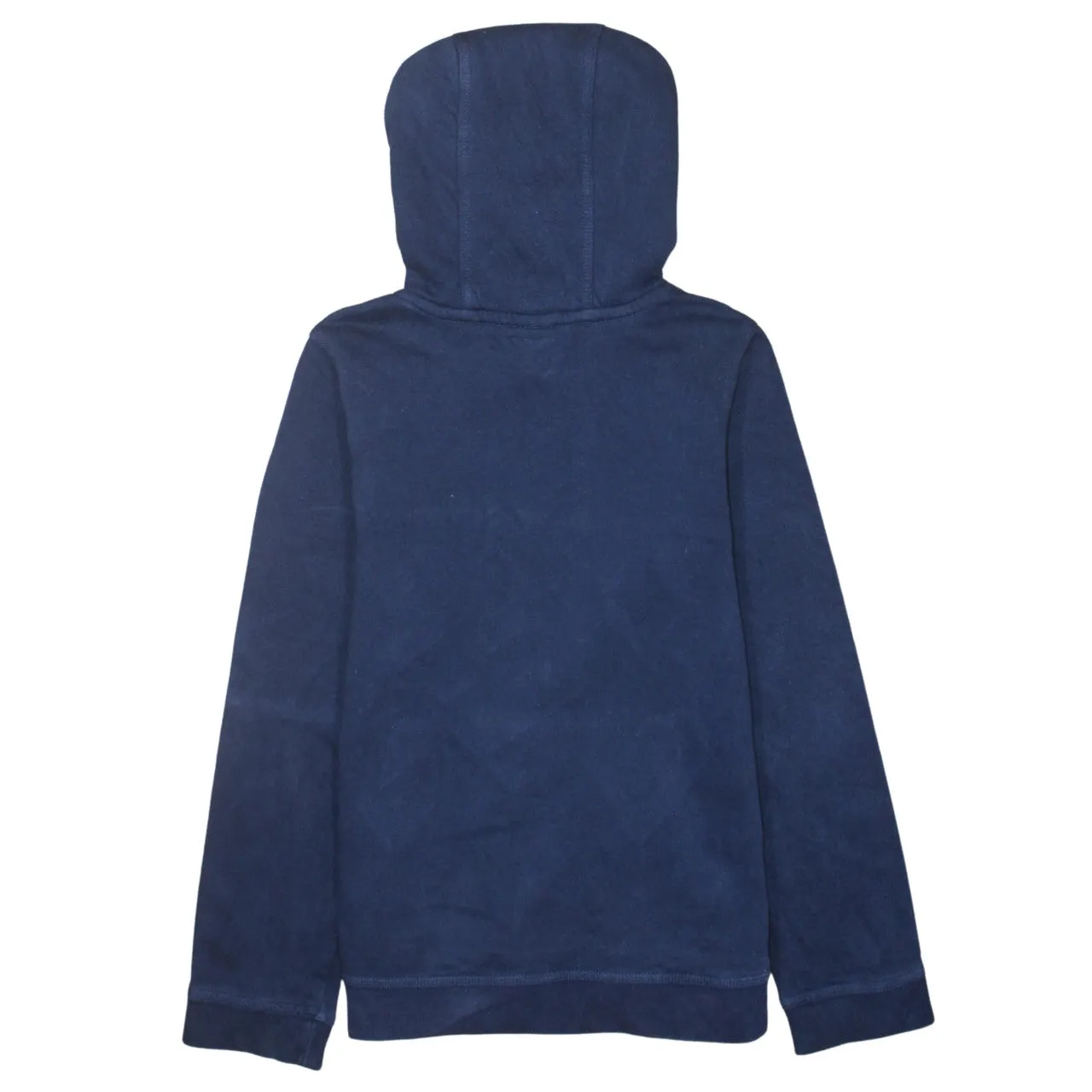 Nike Navy Blue Hoodie Women’s Large Embroidered Swoosh Logo Front Pocket Pullover Sweatshirt sold by Vintage Club product image thumbnail 2