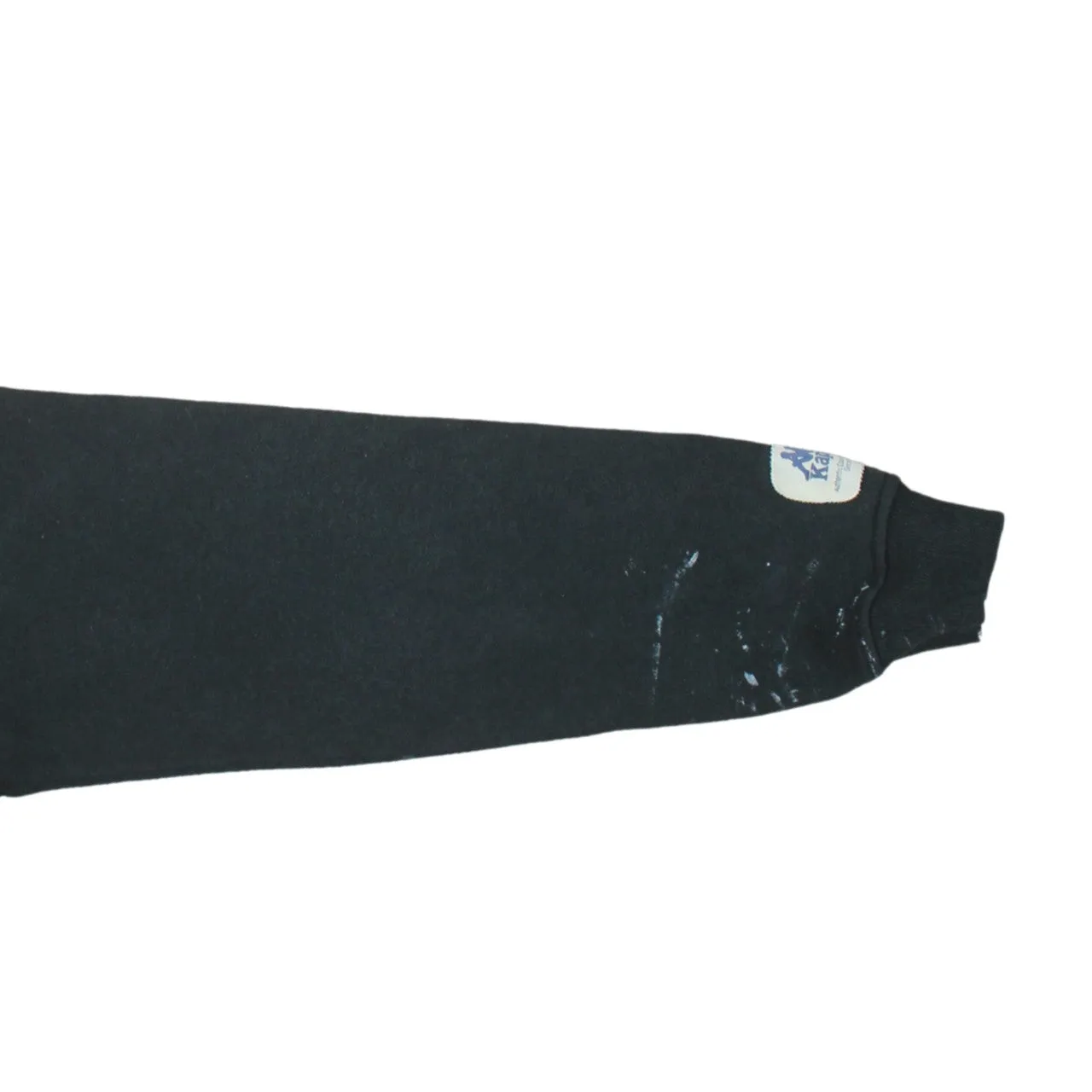 Kappa Black Hoodie Men's XLarge Embroidered Logo Chest Stripe Front Pocket Pullover Sweatshirt sold by Vintage Club product image thumbnail 4