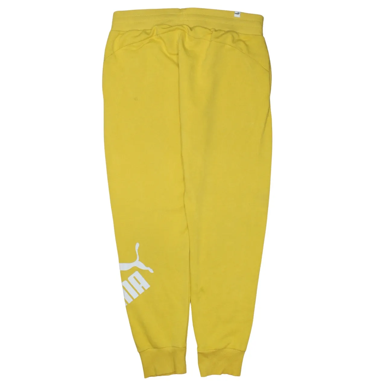 Puma Yellow Joggers Men’s Large Printed Logo Elastic Waist Cuffed Sweatpants sold by Vintage Club product image thumbnail 2
