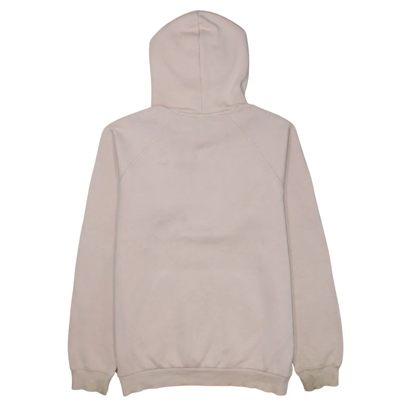 Adidas Light Pink Hoodie Men's Medium Trefoil Printed Logo Front Pocket Pullover Sweatshirt sold by Vintage Club product image thumbnail 2
