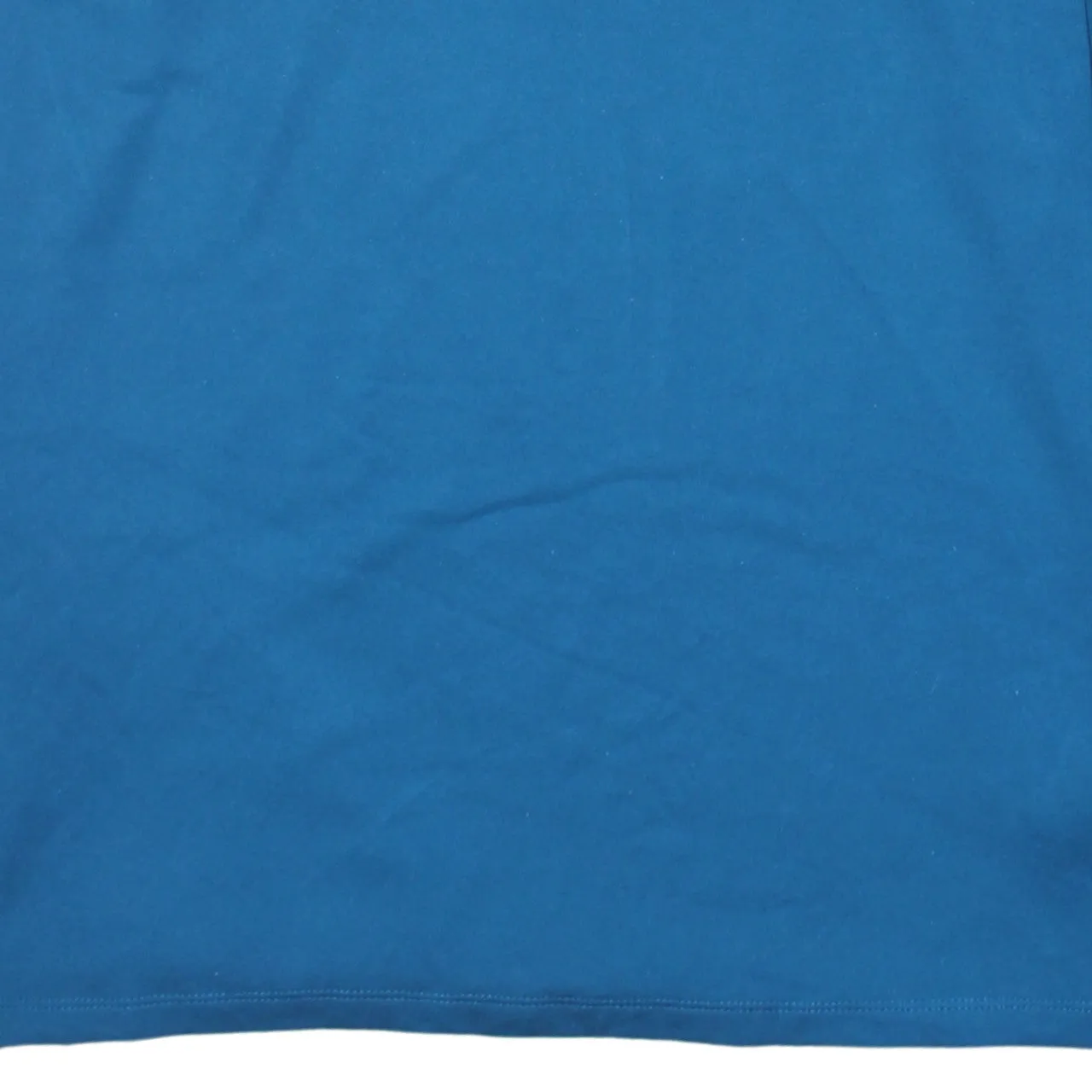 Nike Teal Blue Quarter Zip Sweatshirt Men's Large Printed Crest Logo Training Top sold by Vintage Club product image thumbnail 4