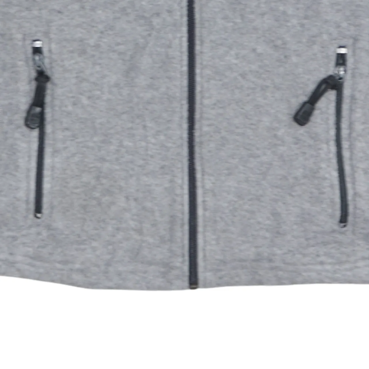 Timberland Light Grey Gilet Women's 5XL Embroidered Chest Logo Zip Pockets Fleece Vest sold by Vintage Club product image thumbnail 4