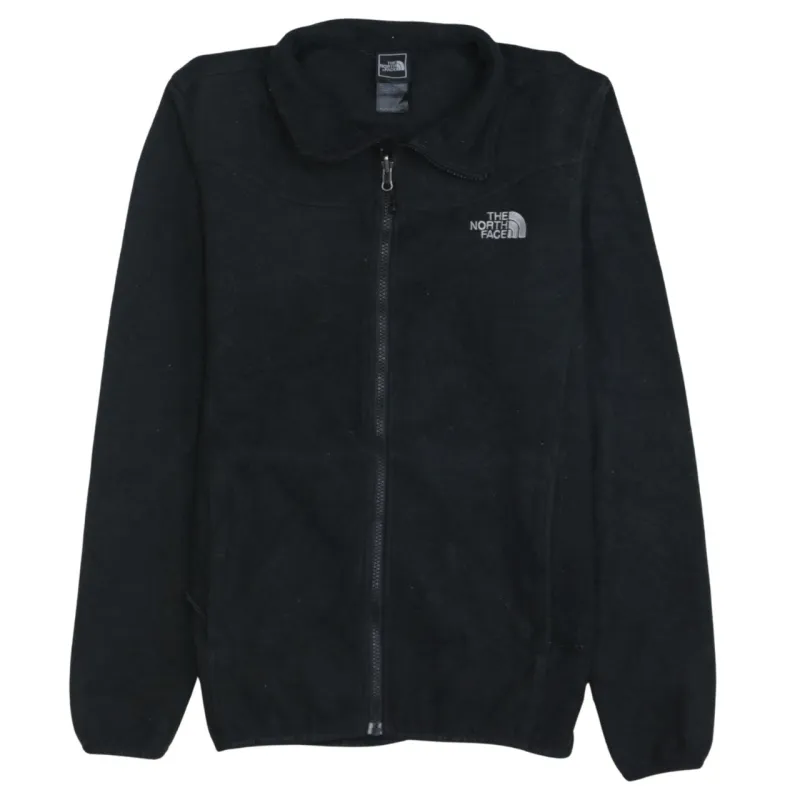The North Face Black Fleece Jacket Men's Small Full Zip Embroidered Chest Logo Outdoor Top sold by Vintage Club