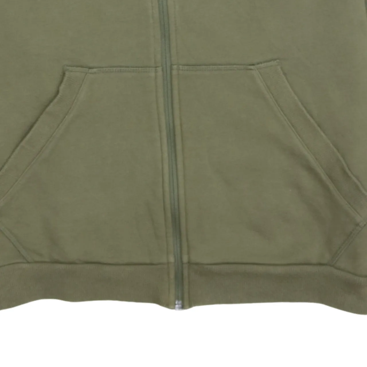 Puma Khaki Green Track Jacket Men's Medium White Stripe Sleeves Printed Logo Zip Sweatshirt sold by Vintage Club product image thumbnail 4