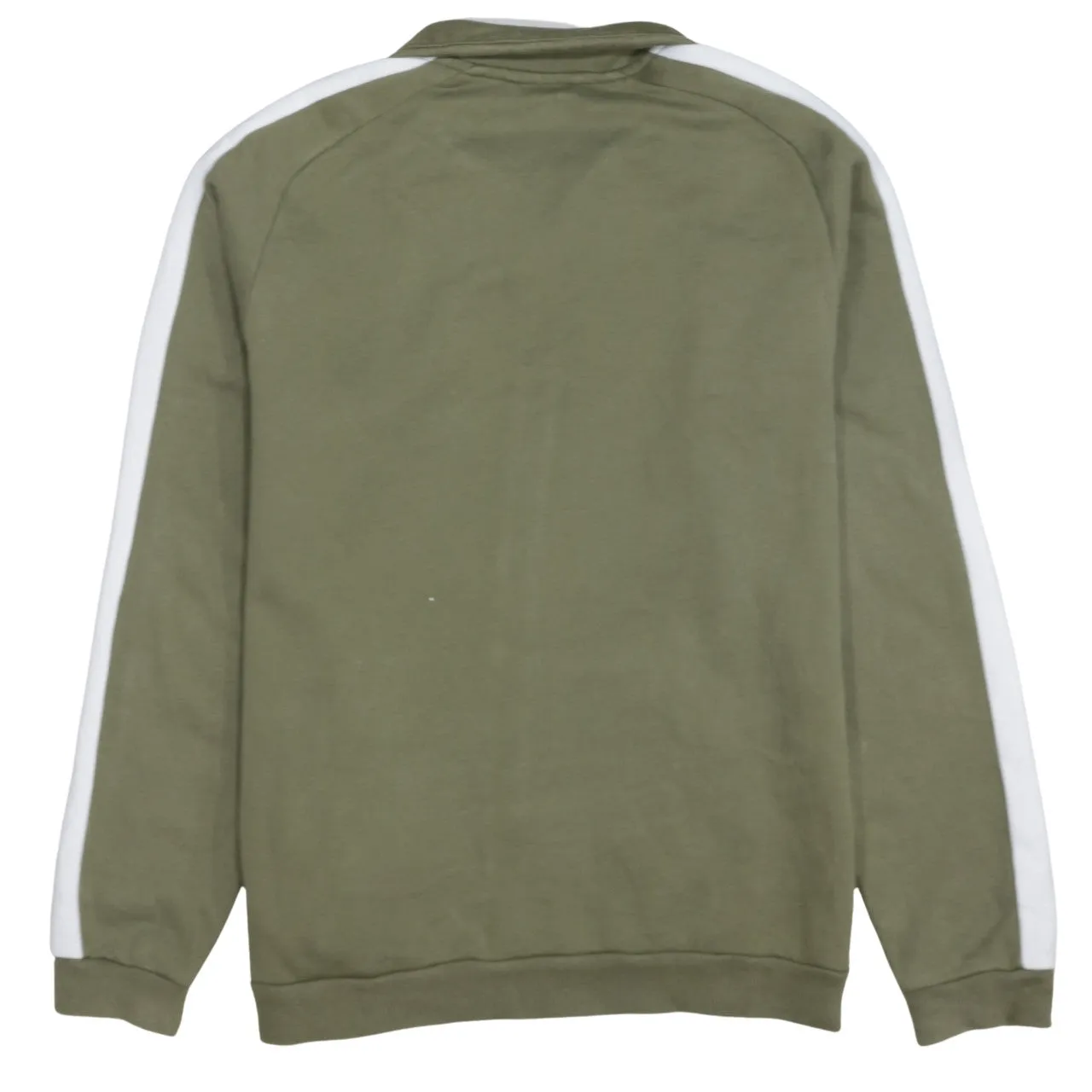 Puma Khaki Green Track Jacket Men's Medium White Stripe Sleeves Printed Logo Zip Sweatshirt sold by Vintage Club product image thumbnail 2