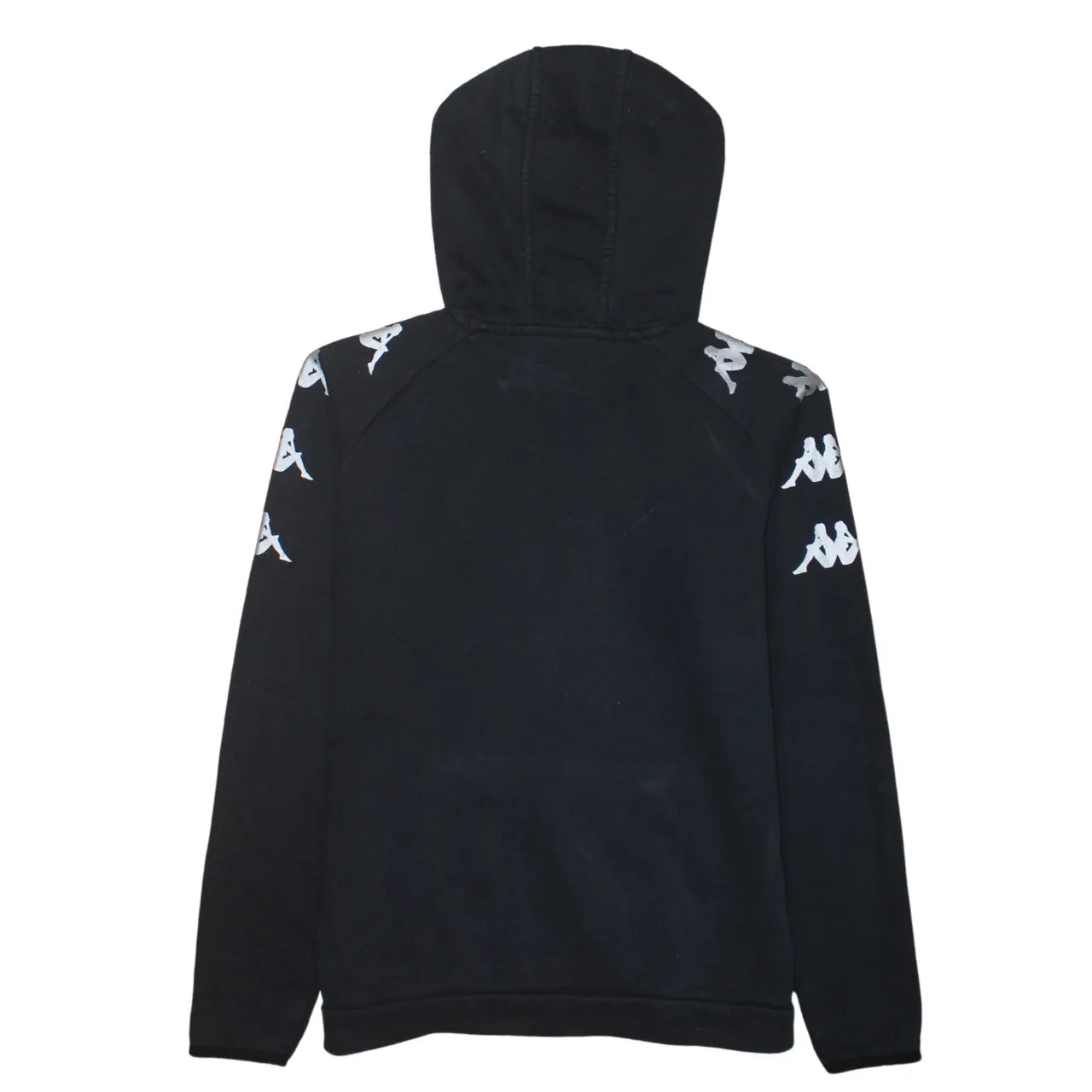 Kappa Black Hoodie Women’s Medium Logo Tape Sleeves Printed Omini Hooded Sweatshirt sold by Vintage Club product image thumbnail 2