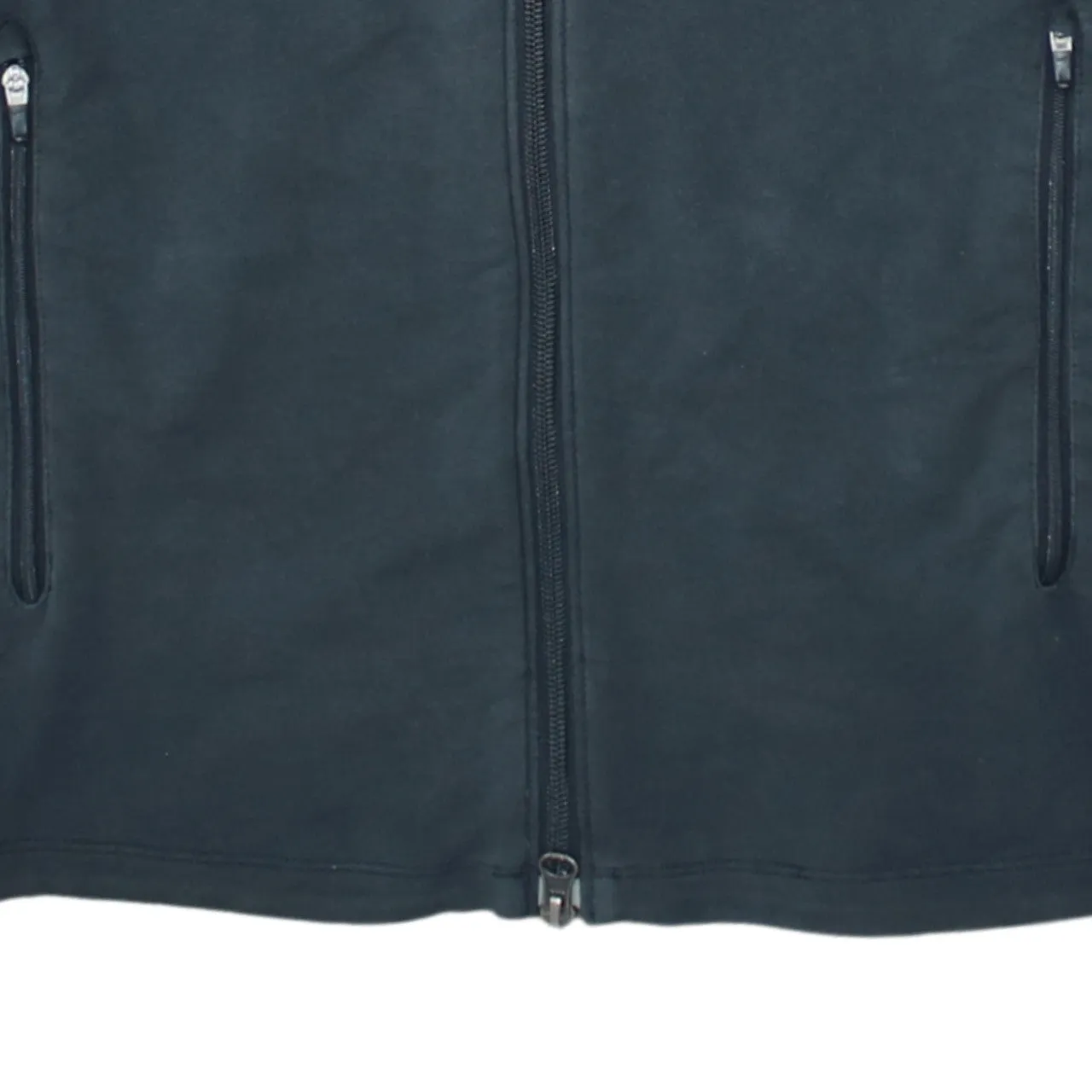Nike Black Full Zip Hoodie Men's Medium Printed Swoosh Reflective Trim Zip Pockets Jacket sold by Vintage Club product image thumbnail 4