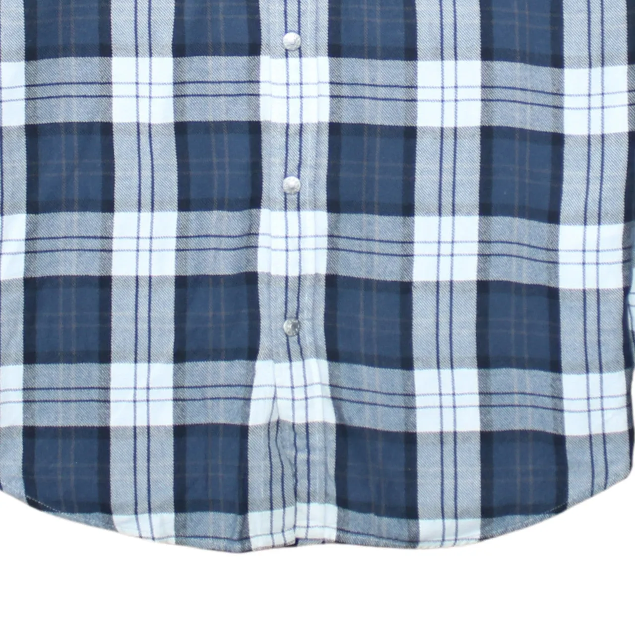 Levi's Blue Check Shirt Men's Medium Western Plaid Long Sleeve Snap Front Cotton sold by Vintage Club product image thumbnail 4