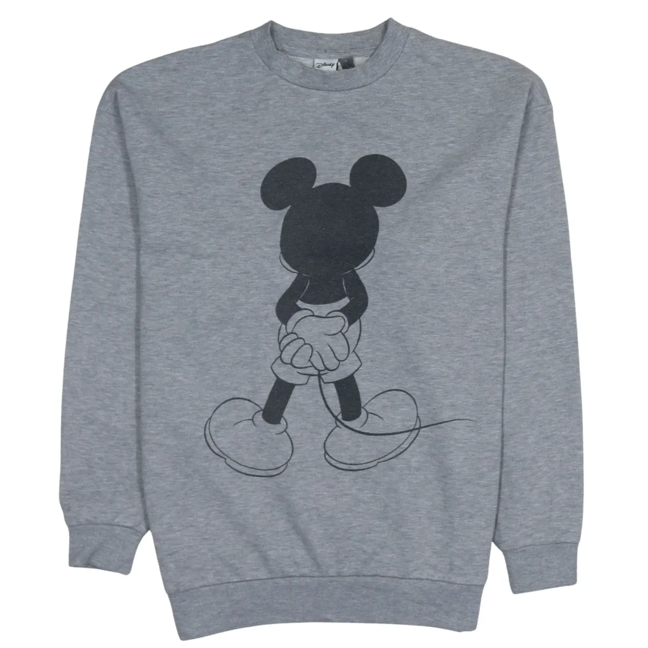Disney Grey Sweatshirt Men's Small Mickey Mouse Printed Graphic Crewneck Pullover Top sold by Vintage Club